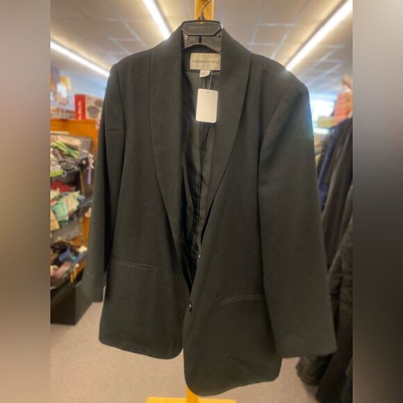 Fundamental Things Ladies 12 Black Oversized Jacket - Picture 1 of 3